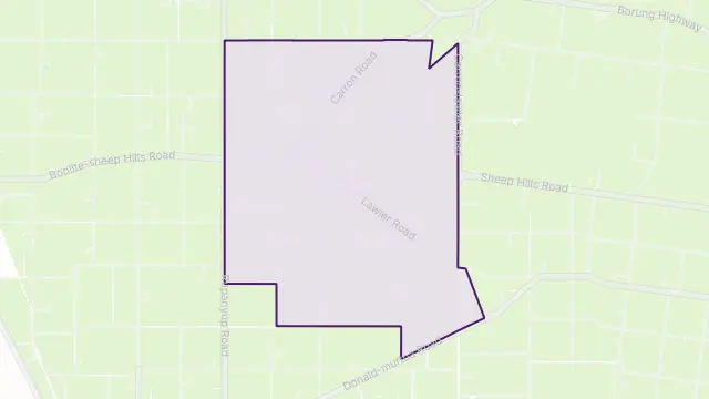 Boolite Area Boundary Map