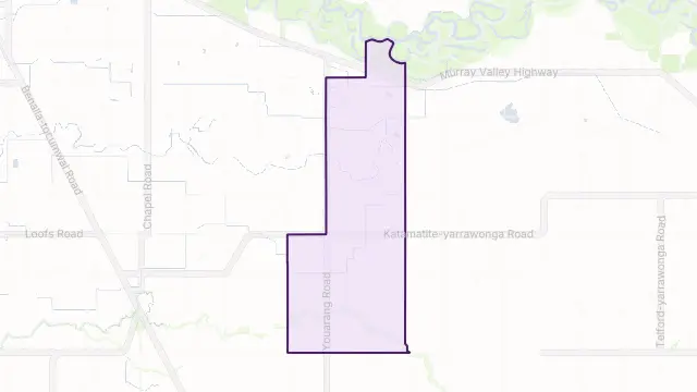 Boosey Area Boundary Map