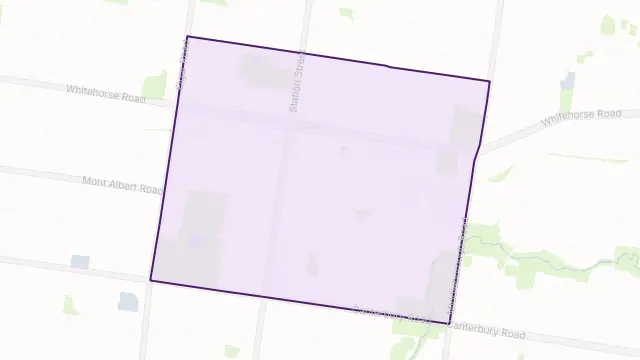 Box Hill Area Boundary Map