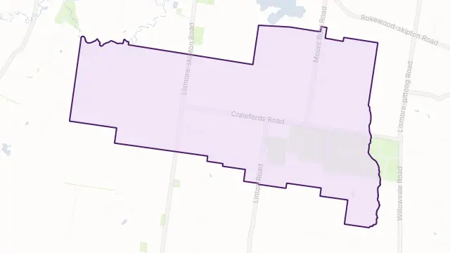Bradvale Area Boundary Map