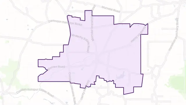 Branxholme Area Boundary Map