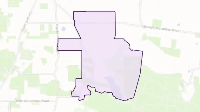 Breakaway Creek Area Boundary Map