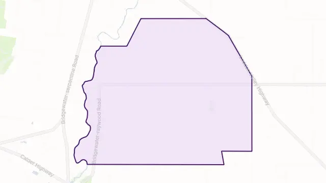 Bridgewater North Area Boundary Map