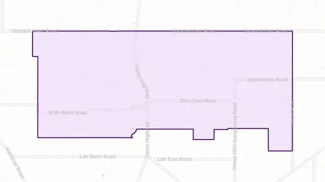 Brim Area Boundary Map