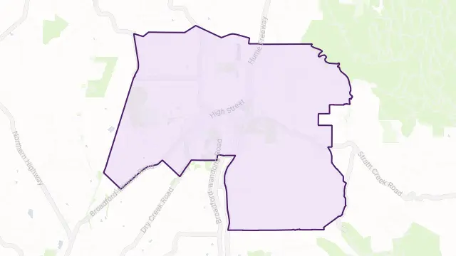 Broadford Area Boundary Map