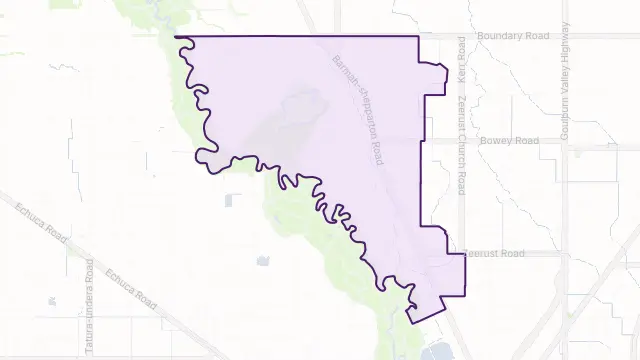 Bunbartha Area Boundary Map