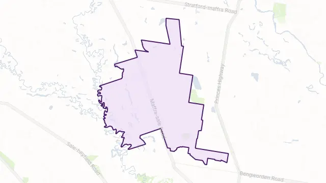 Bundalaguah Area Boundary Map