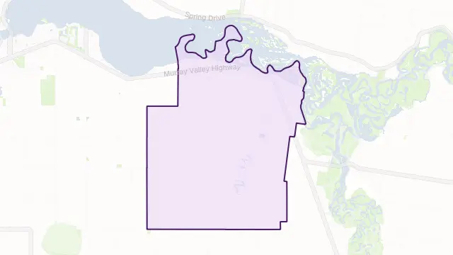 Bundalong Area Boundary Map