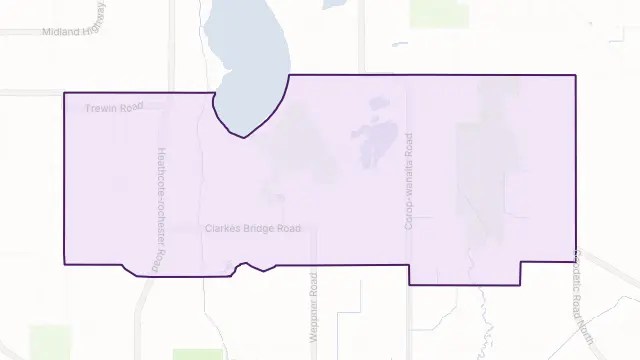 Burramboot Area Boundary Map