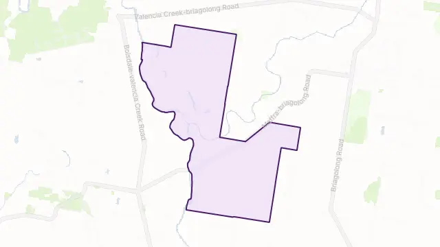 Bushy Park Area Boundary Map