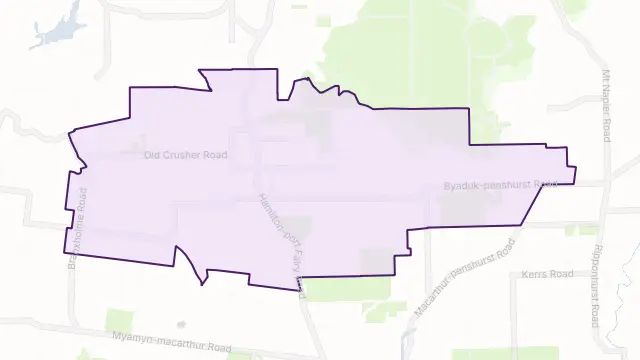Byaduk Area Boundary Map