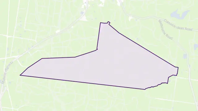 Cabbage Tree Area Boundary Map