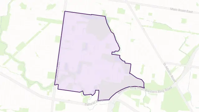 Cairnlea Area Boundary Map