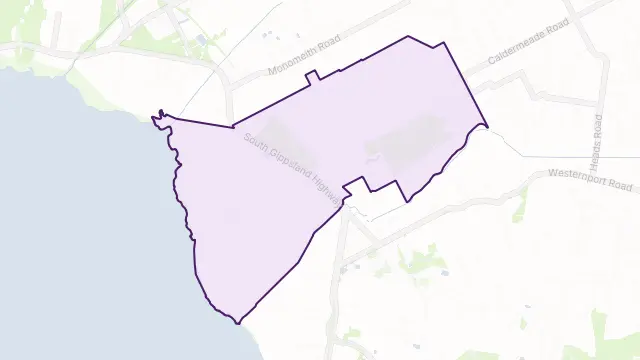 Caldermeade Area Boundary Map