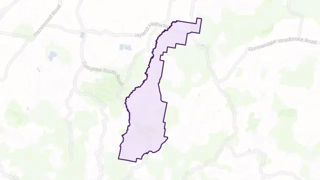 Callignee North Area Boundary Map