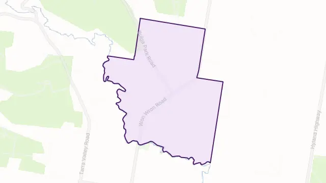 Calrossie Area Boundary Map