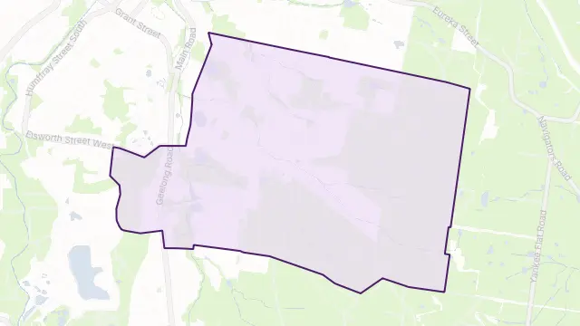 Canadian Area Boundary Map