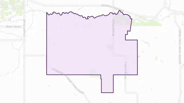 Caniambo Area Boundary Map