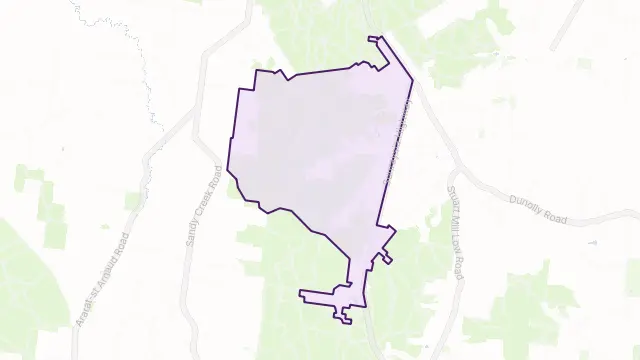 Carapooee West Area Boundary Map