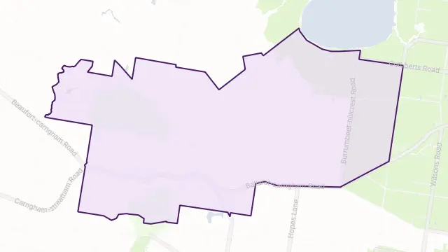 Carngham Area Boundary Map