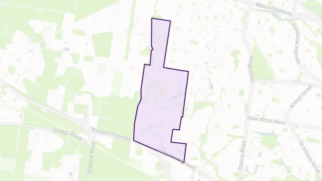 Caroline Springs Area Boundary Map