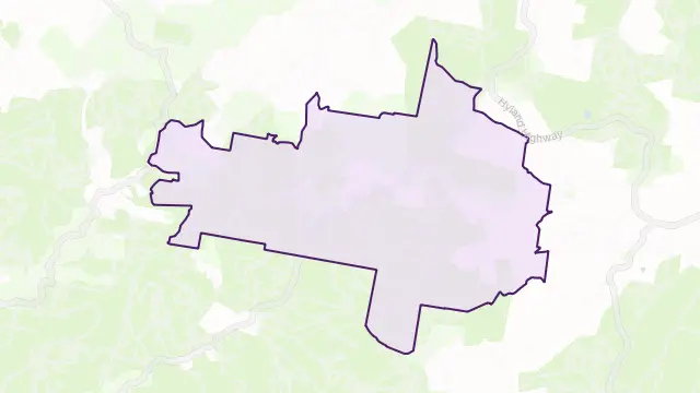 Carrajung Area Boundary Map
