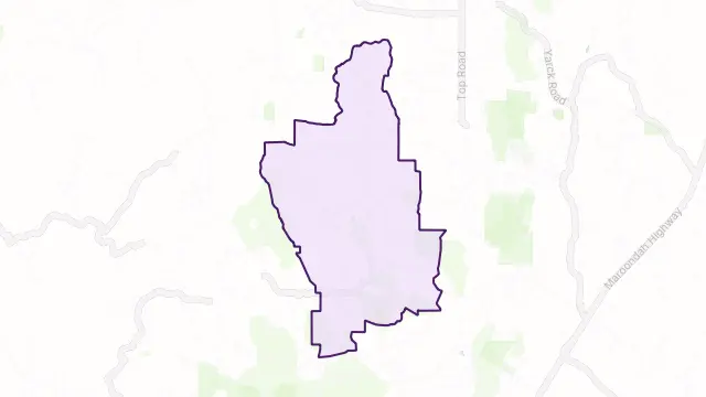 Caveat Area Boundary Map