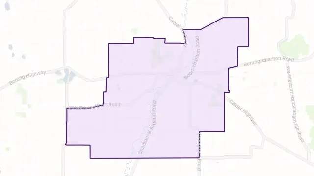 Charlton Area Boundary Map