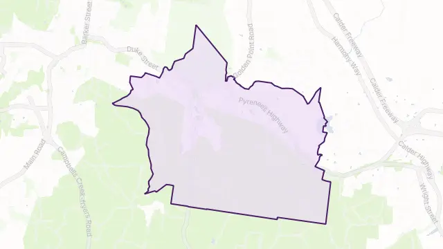 Chewton Area Boundary Map
