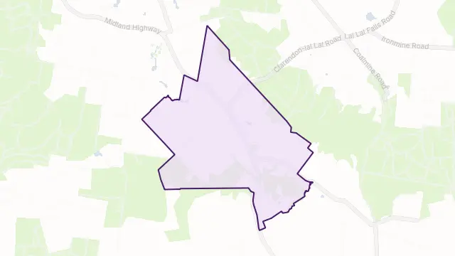 Clarendon Area Boundary Map