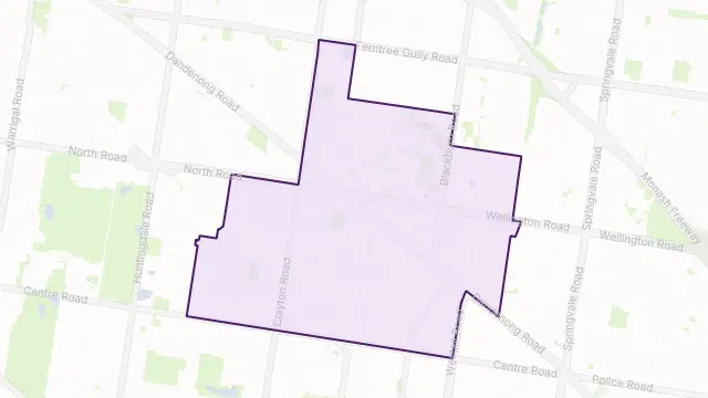 Clayton Area Boundary Map