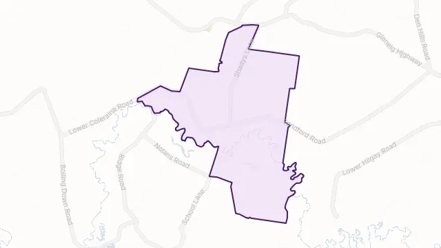 Clover Flat Area Boundary Map