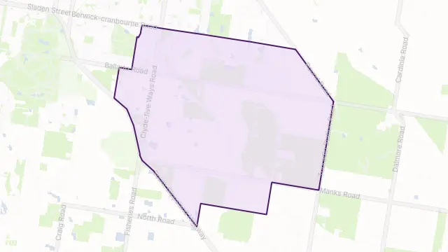 Clyde Area Boundary Map