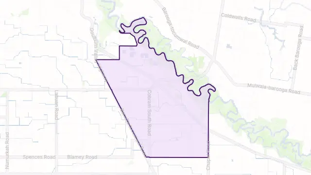 Cobram Area Boundary Map