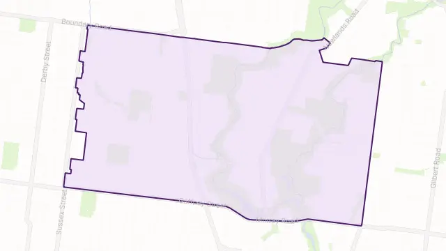 Coburg North Area Boundary Map