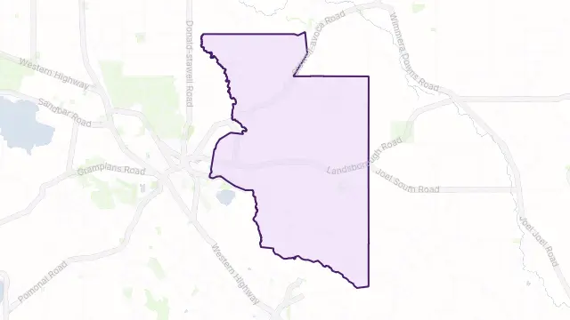 Concongella Area Boundary Map