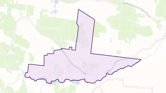 Connewirricoo Area Boundary Map