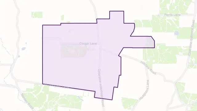 Coojar Area Boundary Map