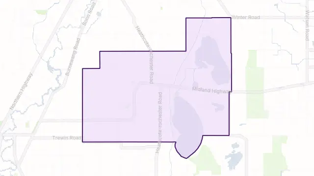 Corop Area Boundary Map