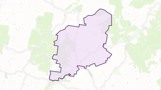 Cottles Bridge Area Boundary Map