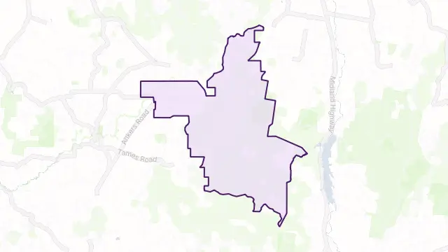 Creek Junction Area Boundary Map