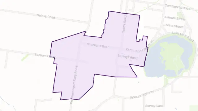 Crossley Area Boundary Map
