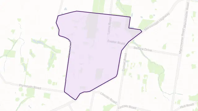 Croydon North Area Boundary Map