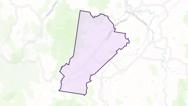 Cudgewa Area Boundary Map