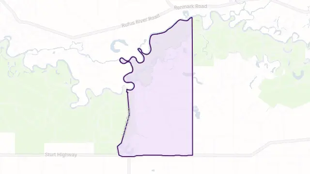 Cullulleraine Area Boundary Map