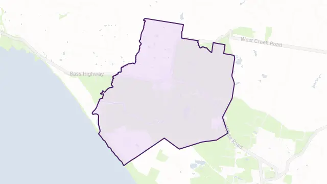 Dalyston Area Boundary Map