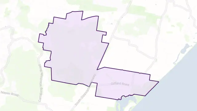 Darriman Area Boundary Map