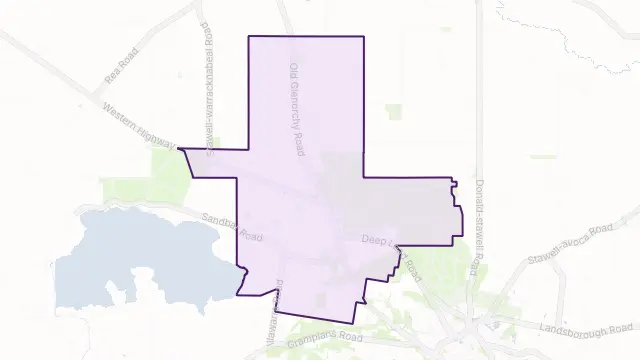 Deep Lead Area Boundary Map