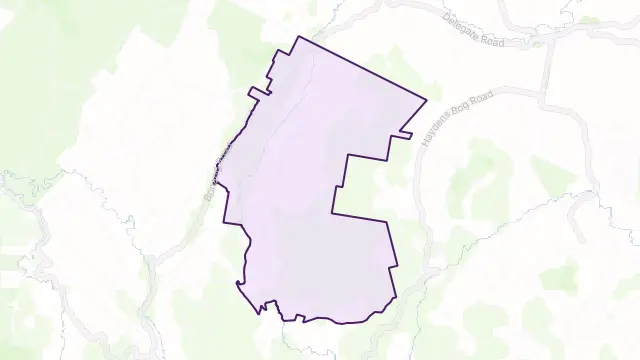 Delegate River Area Boundary Map