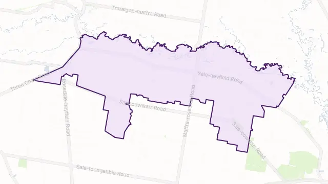 Denison Area Boundary Map